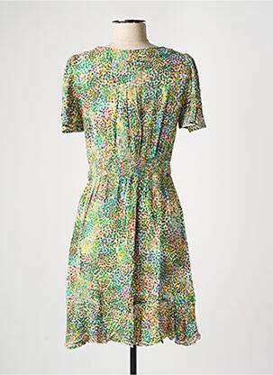 Rochie midi mâneci scurte mâneci scurte verde VERO MODA femeie