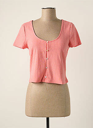 Vestă cu mâneci scurte roz VERO MODA femeie