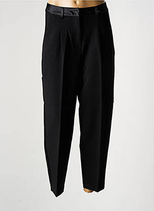 Pantalon drept închidere cu fermoar sub clapetă cu cârlig negru VERO MODA femeie