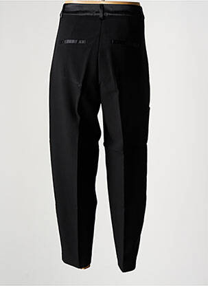 Pantalon drept închidere cu fermoar sub clapetă cu cârlig negru VERO MODA femeie