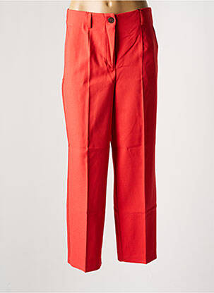 Pantalon drept elasticitate mărime normală portocalie VERO MODA femeie