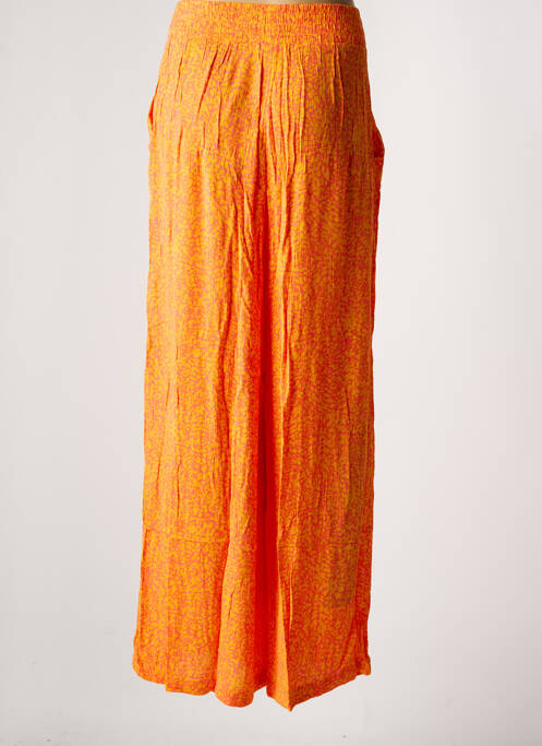 Pantalon larg portocaliu VERO MODA femeie