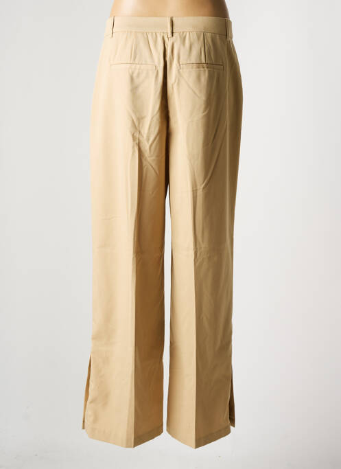 Pantalon larg bej VERO MODA femeie
