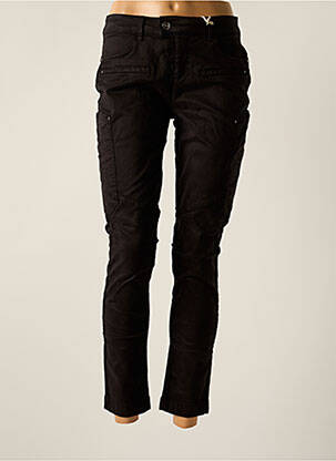 Pantalon 7/8 elasticitate mărime normală negru STREET ONE femeie