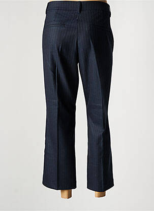Pantalon drept închidere cu fermoar sub clapetă cu cârlig albastru PULZ JEANS femeie