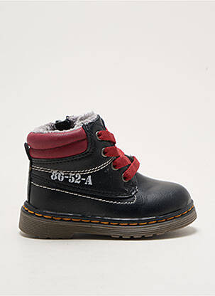 Botine/ghete material neted vârf rotund negru STAR băiat