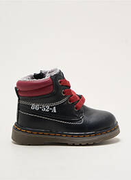 Botine/ghete material neted vârf rotund negru STAR băiat