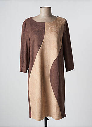 Rochie scurtă maro SWEET MISS femeie