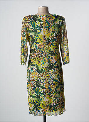 Rochie midi mâneci 3/4 mâneci 3/4 verde ARONA femeie