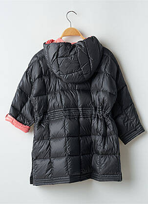 Geacă matlasată mâneci lungi cu glugă gri MONCLER fată