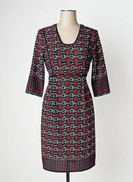Rochie scurtă mâneci 3/4 mâneci 3/4 negru DOUBLE JEU femeie