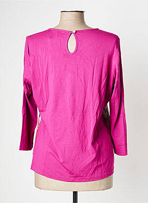 Tricou mâneci 3/4 mâneci 3/4 roz DIANE LAURY femeie