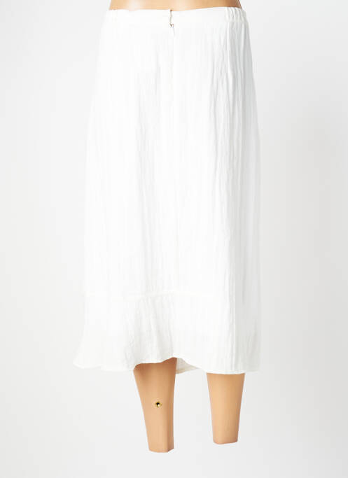 Fustă midi alb GEVANA femeie