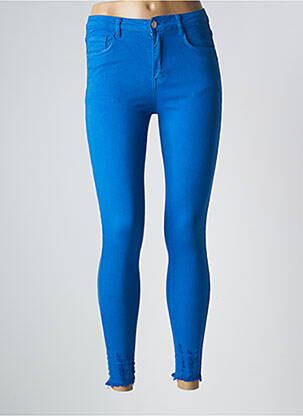 Pantalon 7/8 albastru LAULIA femeie