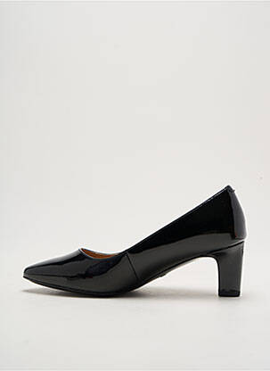 Pantofi cu toc material neted toc de 4 la 6 cm negru VIONIC femeie