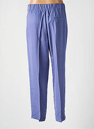 Pantalon drept închidere cu fermoar sub clapetă cu cârlig talie înaltă violet CKS femeie