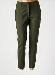 Pantalon 7/8 elasticitate mărime normală verde SELECTED femeie