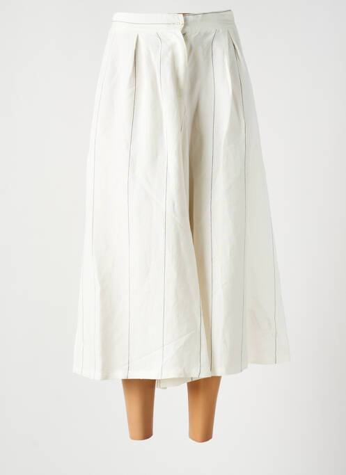 Pantalon trei sferturi alb LEÏ-1984 femeie