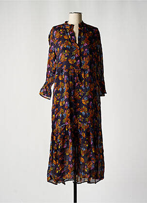 Rochie lungă mâneci lungi mâneci lungi violet CKS femeie