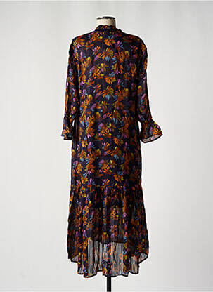 Rochie lungă mâneci lungi mâneci lungi violet CKS femeie