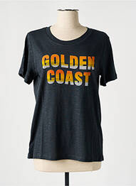Tricou serigrafie mâneci scurte gri CKS femme