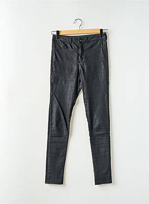 Pantalon slim elasticitate mărime normală negru & DENIM femeie
