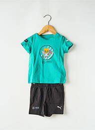 Set șort serigrafie verde PUMA garcon