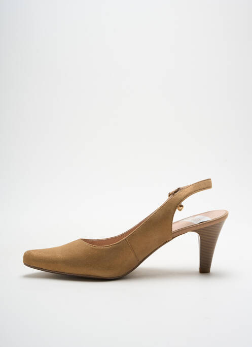 Pantofi cu toc bej SWEET femeie