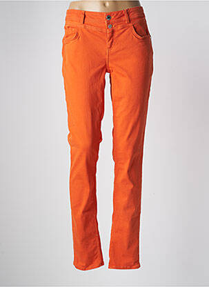 Pantalon slim portocalie STREET ONE femeie