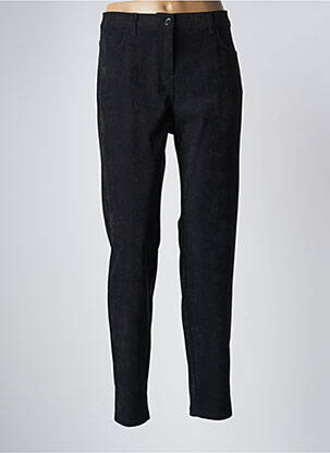 Pantalon slim negru QUATRE VINGT JOURS femeie