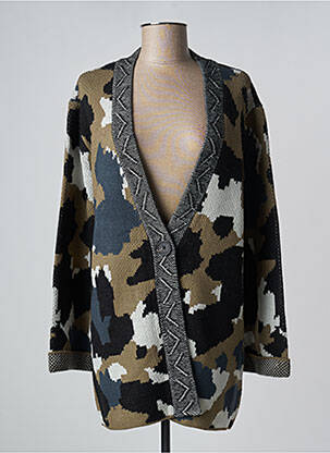 Vestă cu mâneci lungi strânsă pe partea de jos negru LOLA ESPELETA femme