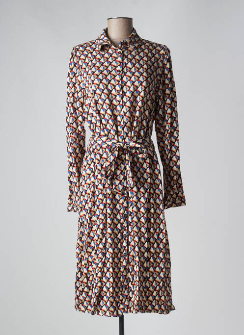 Rochie midi bej C'EST BEAU LA VIE femeie