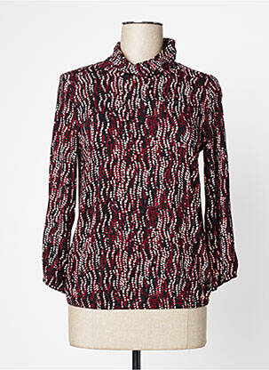 Top țesătură jersey mâneci 3/4 negru SIGNATURE femeie