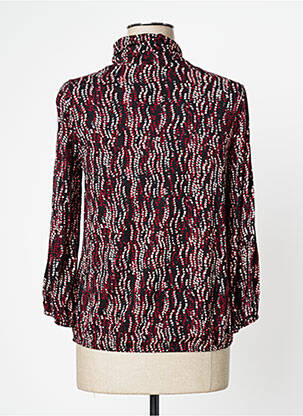 Top țesătură jersey mâneci 3/4 negru SIGNATURE femeie