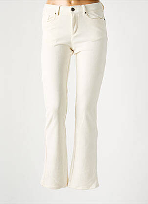 Pantalon evazat bej LCDN femeie