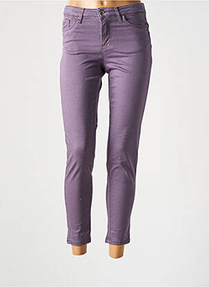 Pantalon 7/8 elasticitate talie joasă violet LCDN femeie