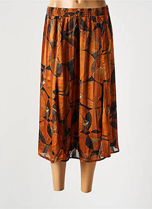 Fustă midi maro SIGNATURE femeie