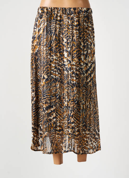 Fustă midi bej SIGNATURE femeie