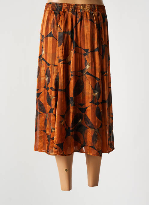 Fustă midi maro SIGNATURE femeie