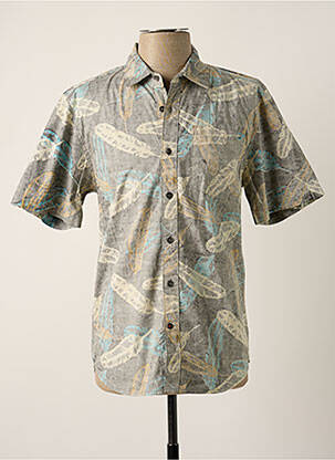 Cămașă cu mâneci scurte gri IRON AND RESIN bărbat