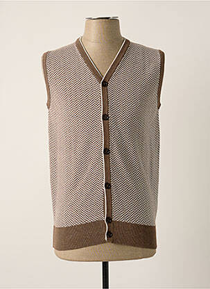 Vestă fără mâneci maro ELEVENTY bărbat