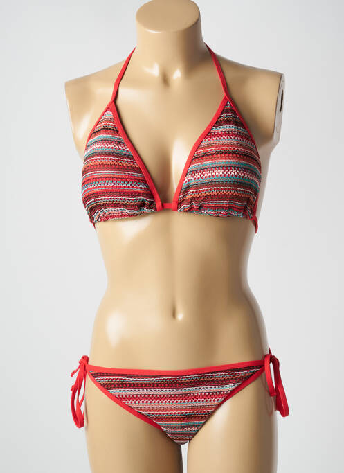 Costum de baie din două piese roșu ADMAS femeie