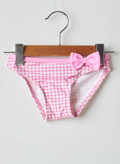 Chiloți de baie roz LAGON BLEU fată