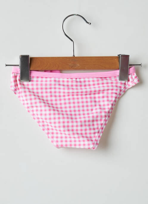 Chiloți de baie roz LAGON BLEU fată