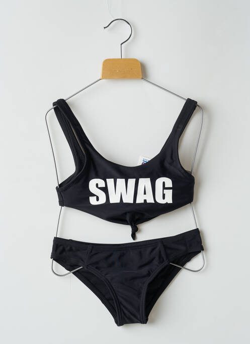 Costum de baie din două piese negru LAGON BLEU fată