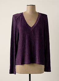 Top elasticitate mâneci lungi violet JUBYLEE femeie