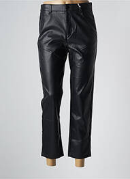 Pantalon 7/8 închidere cu fermoar sub clapetă cu nasturi mărime normală negru GRACIELA femme