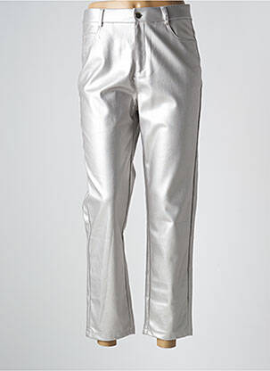 Pantalon 7/8 argintiu GRACIELA femeie