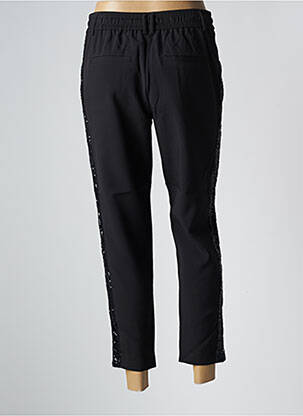 Pantalon 7/8 talie elastică mărime normală negru ONLY femeie