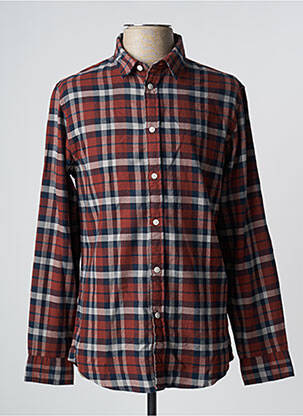 Cămașă cu mâneci lungi maro SELECTED bărbat